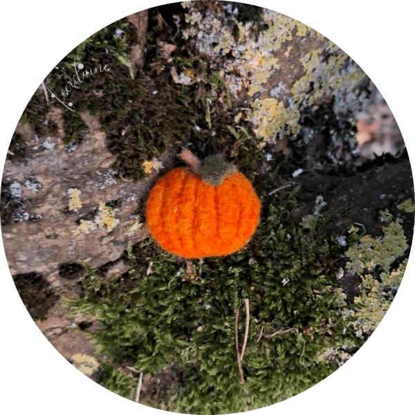 Broche citrouille