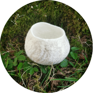 Bol cocon feutré laine et soie