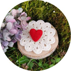 Broche Cœur de mon Cœur Rouge